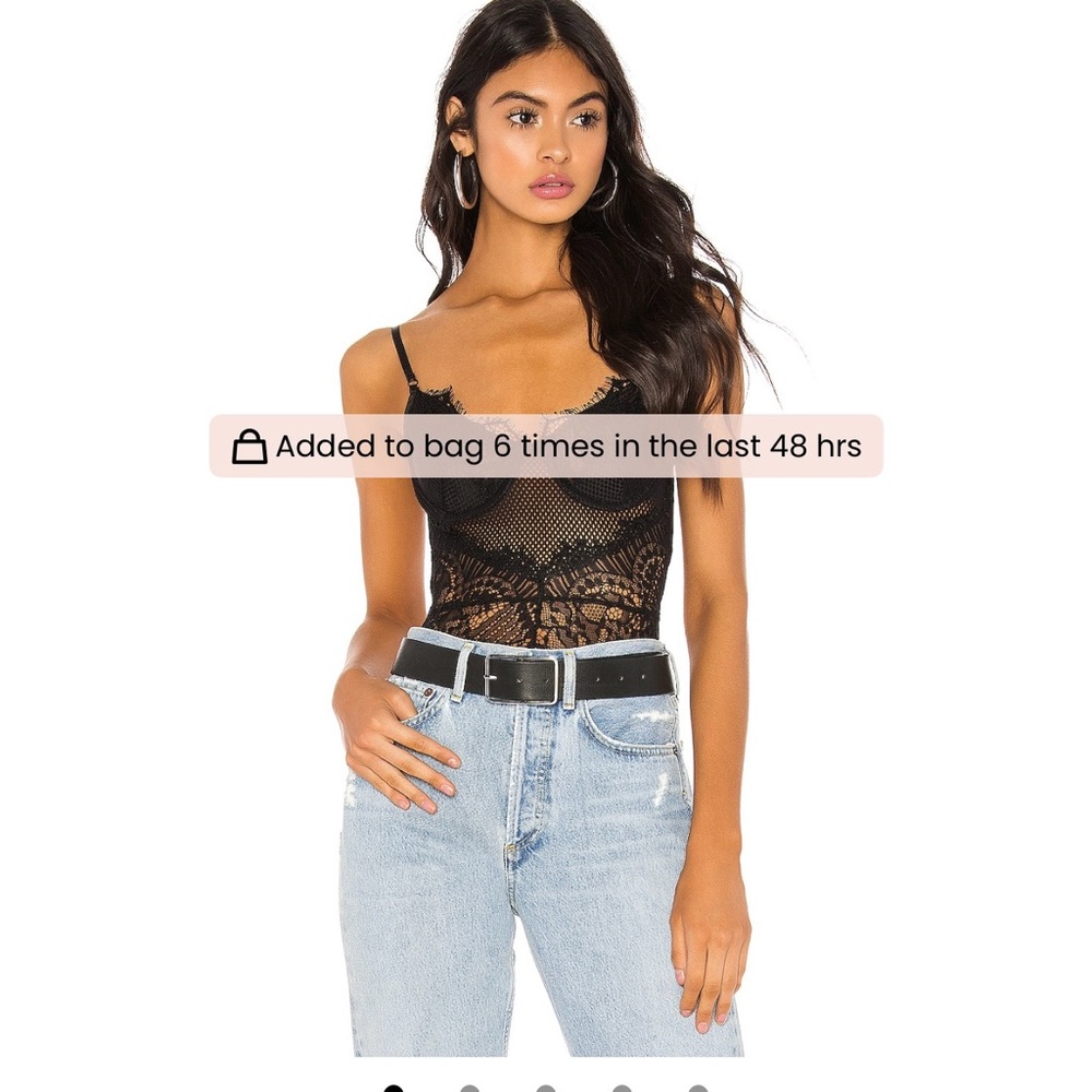 Bardot Britney Black Lace Bodysuit - Picture 2 of 7